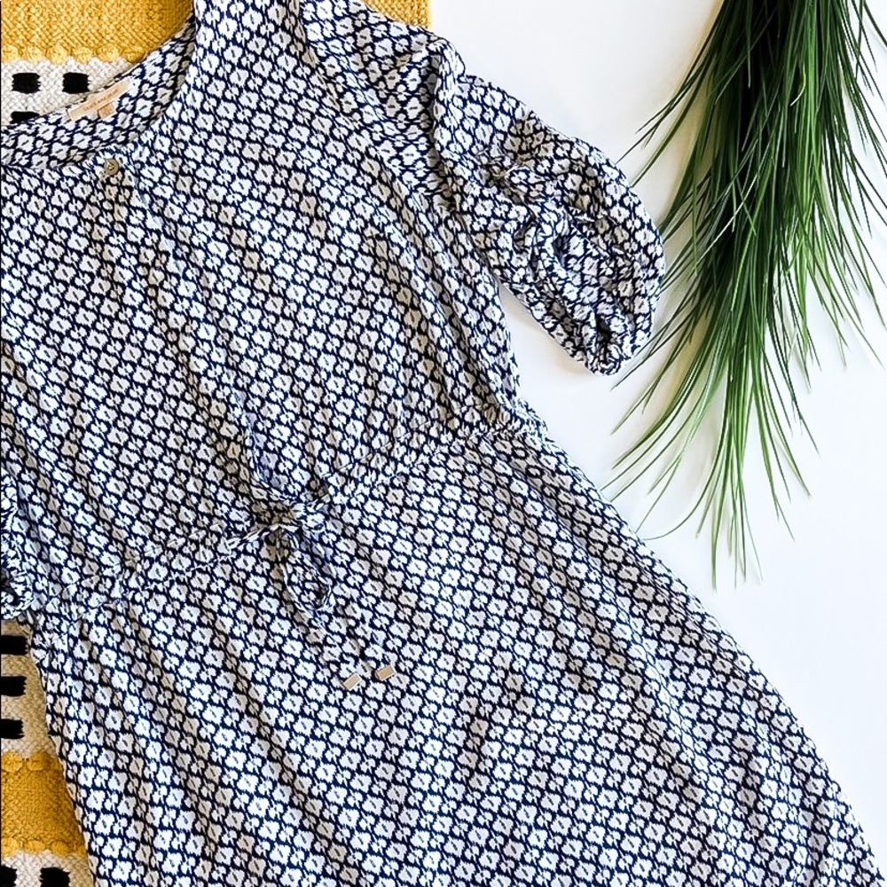 Skies are Blue Dress Size Medium Blue White